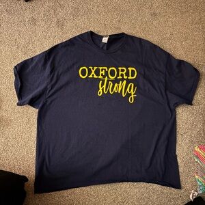 Oxford Strong Navy T-Shirt Plus Size 3X Unisex NWOT